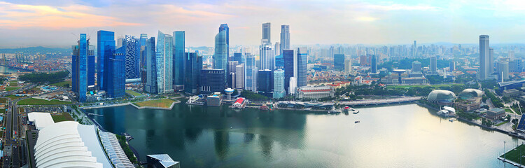 Fototapeta na wymiar Singapore Downtown panorama