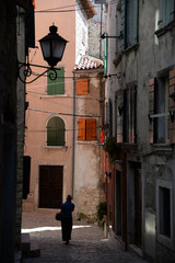 Gasse in Rovinj, Istrien, Kroatien