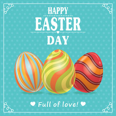 Vintage Easter Egg poster design