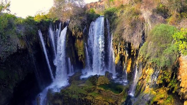 yerkopru waterfalls, hadim, konya, turkey