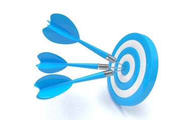 Three arrows darts in center.