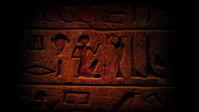 Pan Across Ancient Egyptian Hieroglyphics