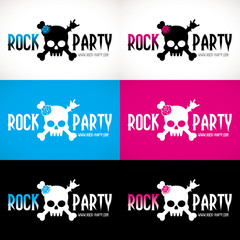 logo tête de mort rock musique