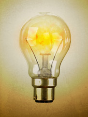 Lightbulb with the filament left blank