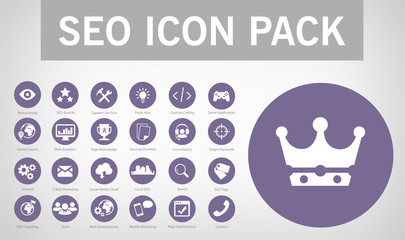 SEO Flat icon set vol.3