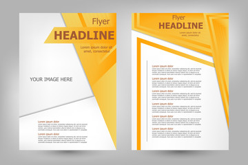 Vector flyer template design