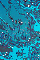 Computerplatine, Nahaufnahme