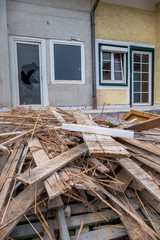 Reihenhäuser werden saniert
