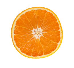 Fototapeta na wymiar slice of orange isolated on white background