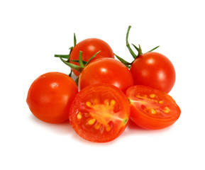 tomatoes isolated on white