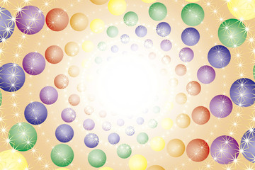 背景素材壁紙,カラーボール,球体,玉,渦巻,スパイラル,螺旋,虹色,レインボーカラー,七色,カラフル