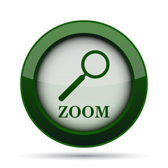 Zoom with loupe icon