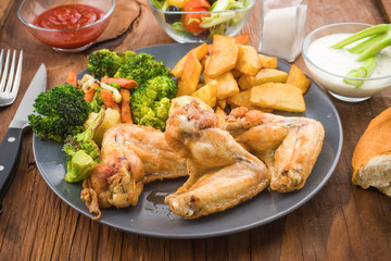 fried chicken wings