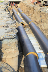 new isolated water pipes