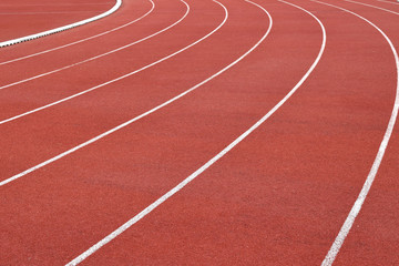 Fototapeta premium Athletics Stadium Running track curve
