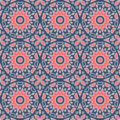 Red and blue classic pattern