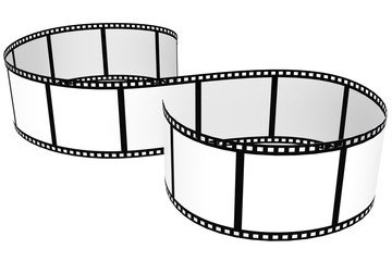 Fototapeta na wymiar Film strip isolated with white background