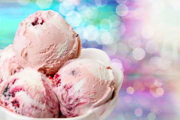 Ice cream close up