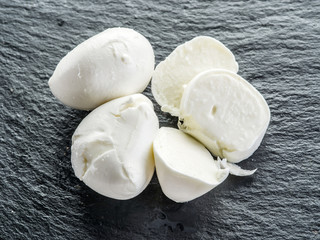 Mozzarella and tomatoes.