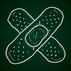 Simple doodle of a plaster