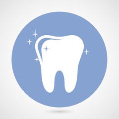 Sparkling tooth icon - dentistry symbol