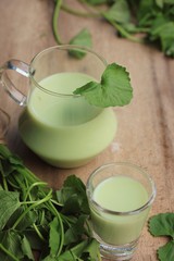 The asiatic with soybean milk