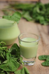 The asiatic with soybean milk