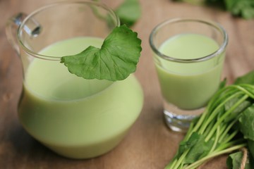 The asiatic with soybean milk