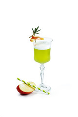 cocktail on white background