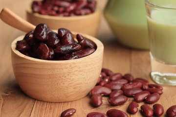 soybean milk red beans