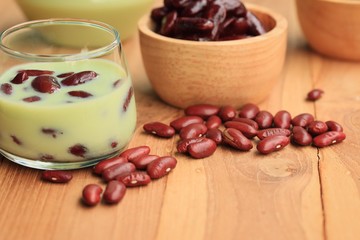 soybean milk red beans