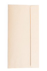 Brown classic envelop isolated on white background