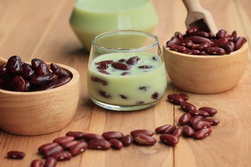 soybean milk red beans