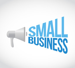 small business megaphone sign concept