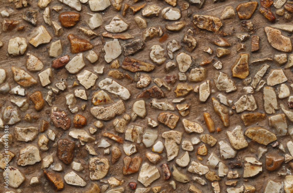 Poster Pebble stone texture for pattern