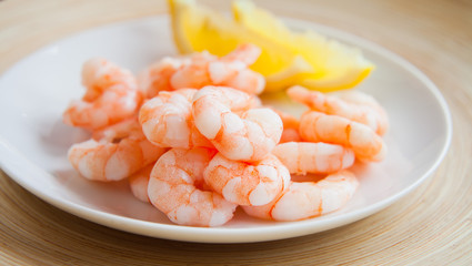 king prawns cooked and peeled © JoannaTkaczuk