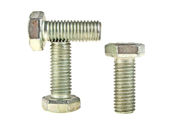 New bolts isolated on white background