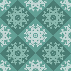 Seamless ornament pattern, abstract, turquoise 
