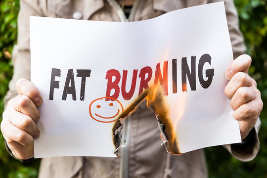 Woman Is Holding A Burning Paper With Text