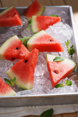 slices of watermelon.