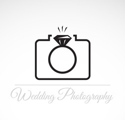 Wedding photography vector creative design.