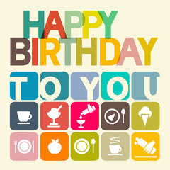 Happy Birthday to You Vector Card