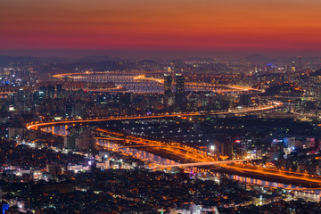 Seoul City Skyline, The best view of South Korea.