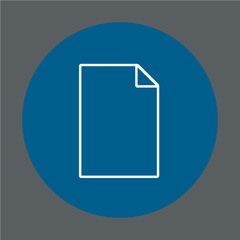Business Document Button Icon Line Design