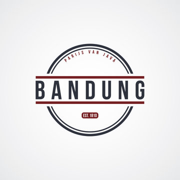 Bandung Badge Indonesia Label Theme