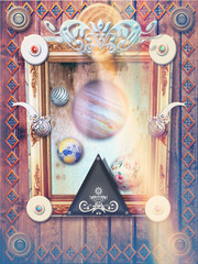 Fairytales window with planet © Rosario Rizzo
