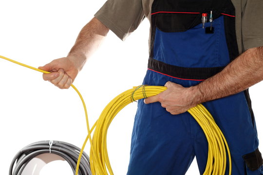 verlegen von Netzwerkkabel