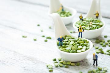 Miniature Construction Workers in Conceptual Food Imagery
