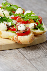 Caprese sandwiches