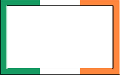 Frame striped Ireland flag